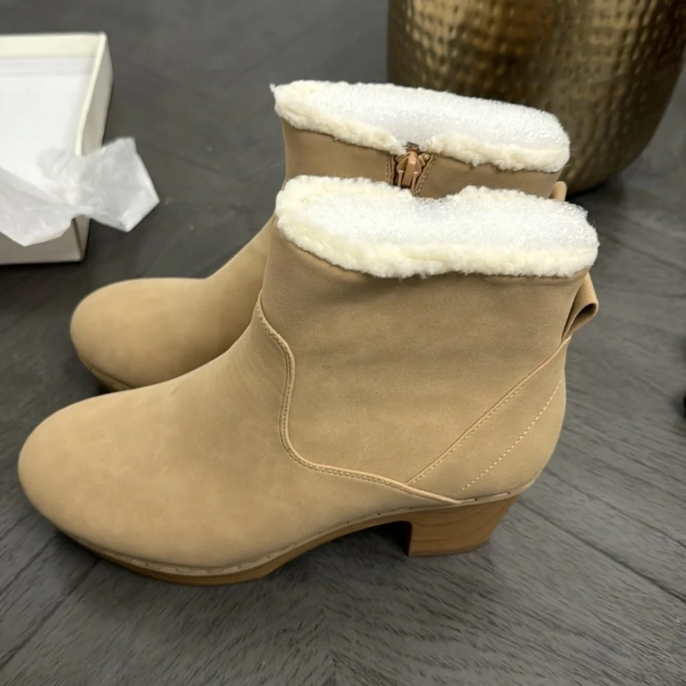 Style & Co. Womens Townaa Winter Faux Fur Ankle Boots